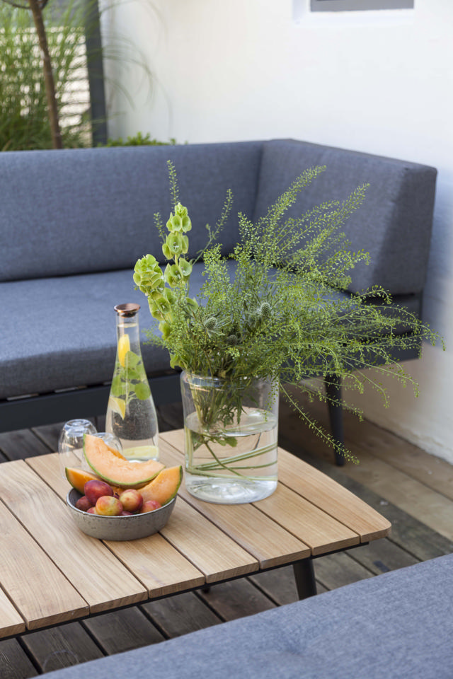 Rio loungesoffa-set - antracit