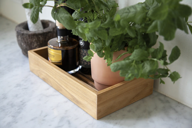 Everyday förvaringsbricka - teak