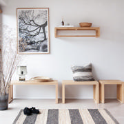 Rib stor garderobehylla - bambu