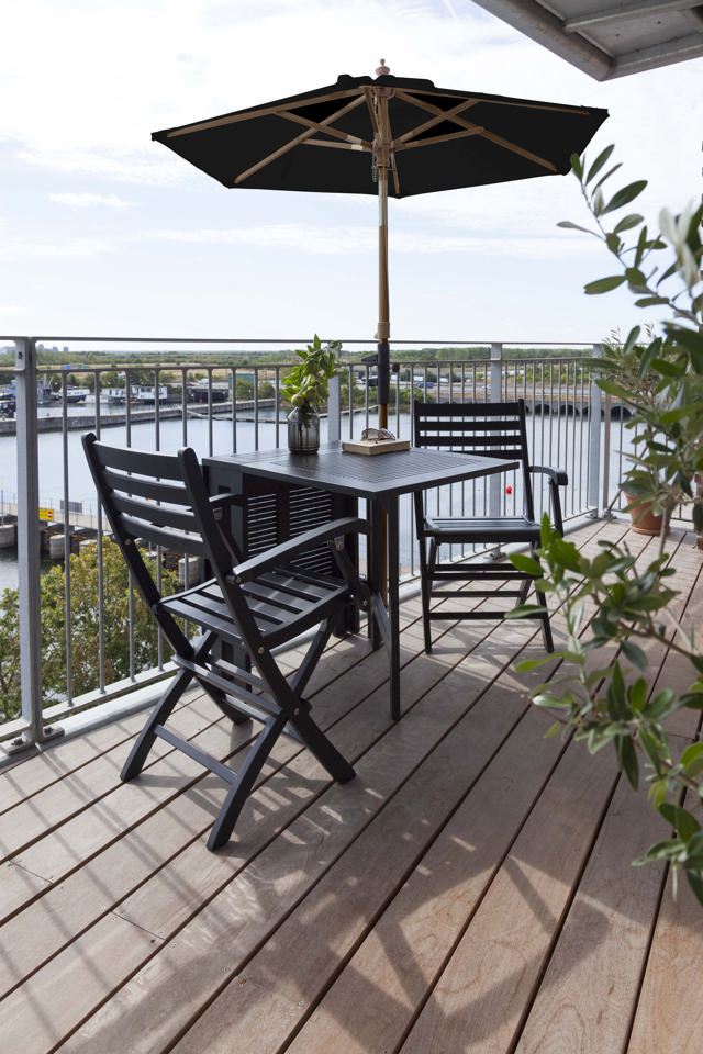 Shade balkongparasol - svart