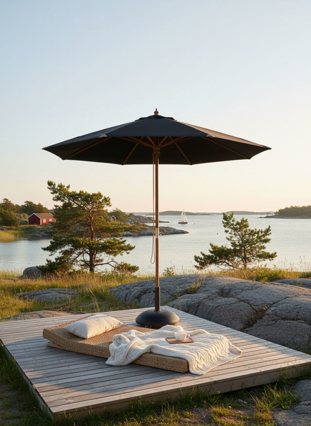 Shade Capri parasoll - svart