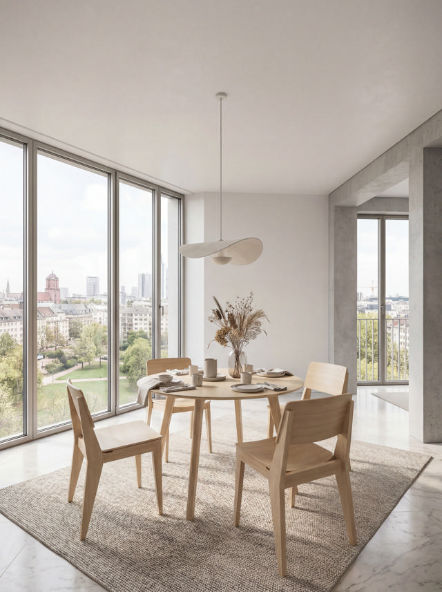 Elvo bord - bambu Ø120