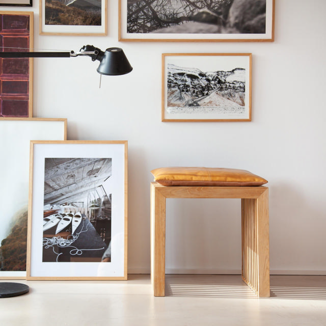 Rib sittdyna pall - läder