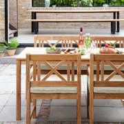 Rosenborg & Sofiero tredelat dynset - sandfärgat